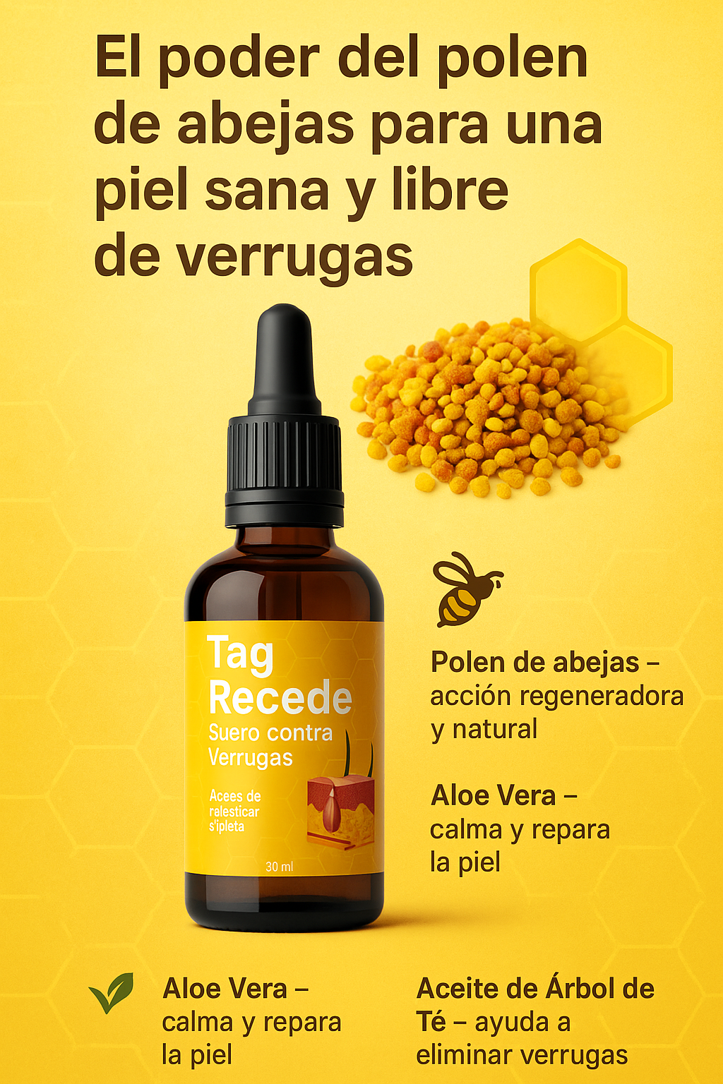 "BEES CREAM"solucion natural para manchas y berrugas