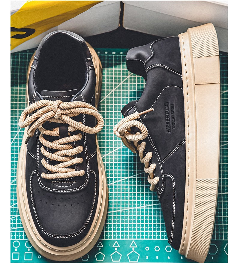 "AIMERSOO" tenis clásicos para hombre suela gruesa, antideslizante, estilo casual