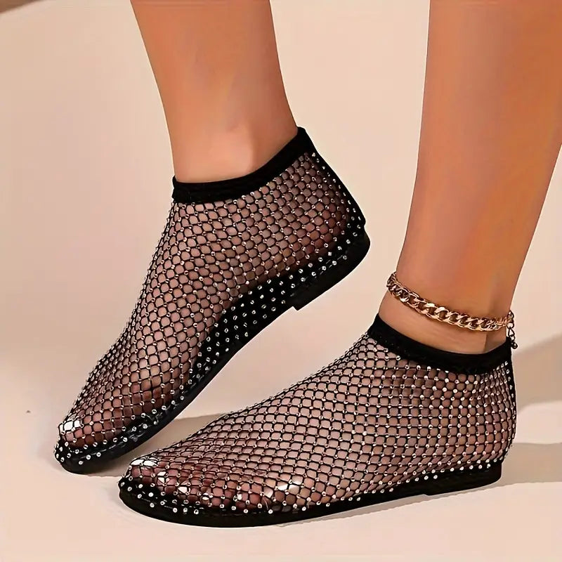 "STYLE" Sandalias Ligeras para Mujer con Decoración de Diamantes💎