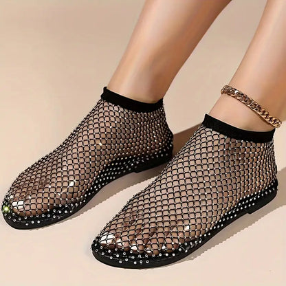"STYLE" Sandalias Ligeras para Mujer con Decoración de Diamantes💎