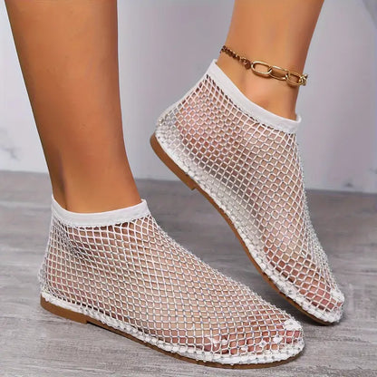 "STYLE" Sandalias Ligeras para Mujer con Decoración de Diamantes💎
