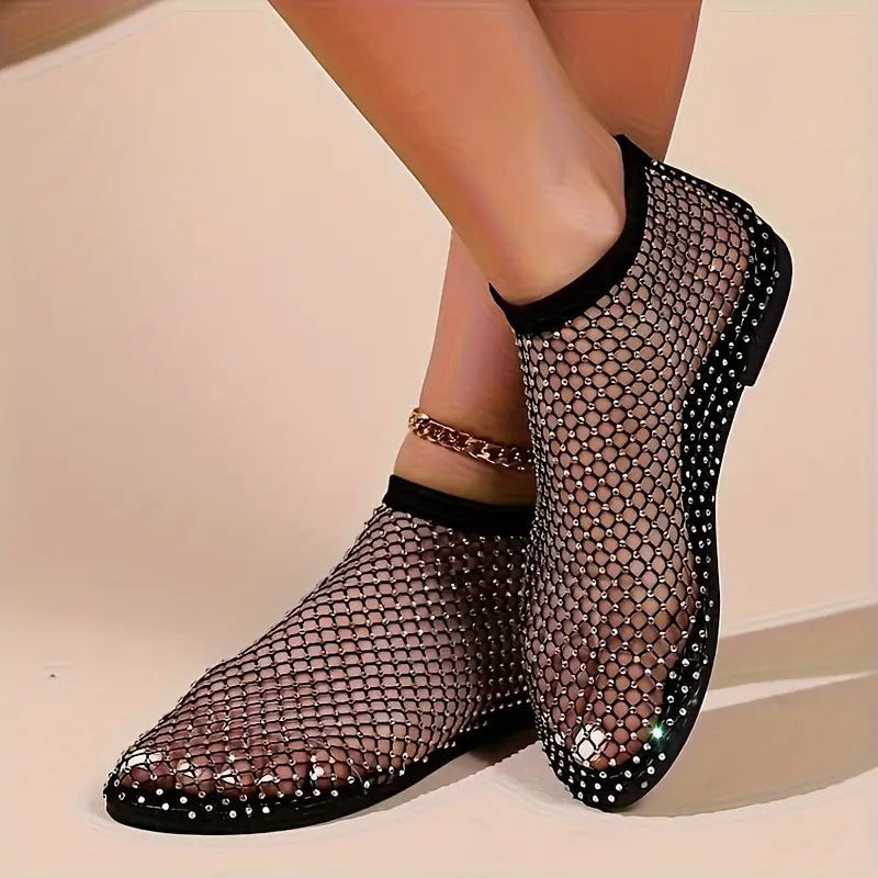 "STYLE" Sandalias Ligeras para Mujer con Decoración de Diamantes💎