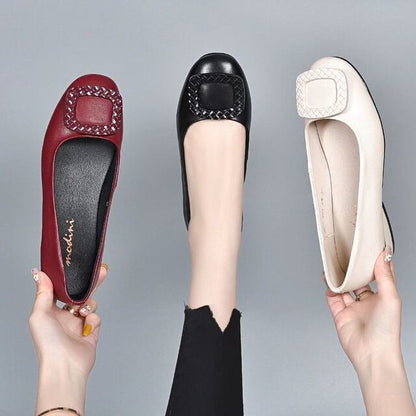 "MENORCA"zapatilla de cuero ortopedica para dama🥰