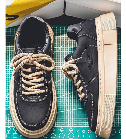"AIMERSOO" tenis clásicos para hombre suela gruesa, antideslizante, estilo casual
