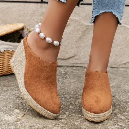 "AURIS" Zapatos Ortopedicos de verano cómodos, estilo alpargata con cuña para mujer ❤︎