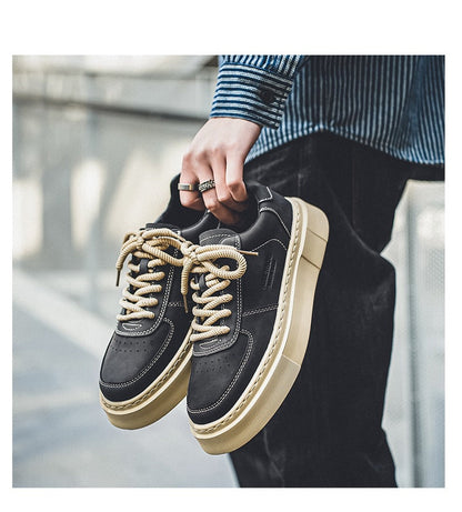 "AIMERSOO" tenis clásicos para hombre suela gruesa, antideslizante, estilo casual