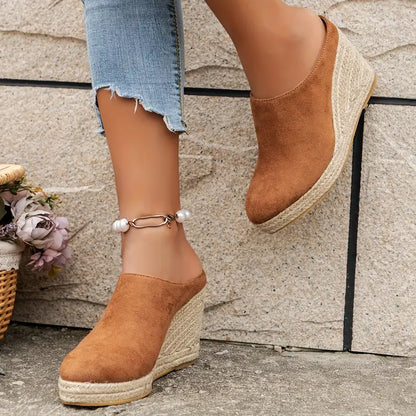 "AURIS" Zapatos Ortopedicos de verano cómodos, estilo alpargata con cuña para mujer ❤︎